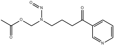 4-(Acetoxymethyl)nitrosamino]-1-(3-pyridyl)-1-butanone 结构式