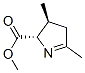 2H-Pyrrole-2-carboxylicacid,3,4-dihydro-3,5-dimethyl-,methylester,trans-(9CI) 结构式