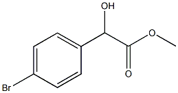 2-(4-溴苯基)-2-羟基乙酸甲酯 结构式