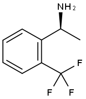 (S)-1-[2-(三氟甲基)苯基]乙胺 结构式