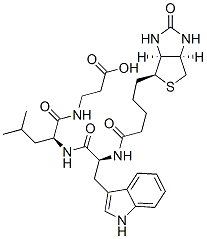biotinyl-tryptophyl-leucyl-beta-alanine 结构式