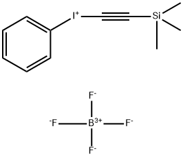 四氟硼酸化(2-三甲基硅基乙炔基)苯基碘 结构式