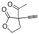 2(3H)-Furanone, 3-acetyl-3-ethynyldihydro- (9CI) 结构式