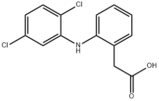 2-[(2,5-Dichlorophenyl)amino]benzeneacetic acid 结构式