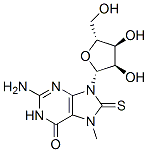 7,8-dihydro-7-methyl-8-thioxoguanosine 结构式