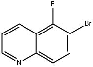 6-bromo-5-fluoroquinoline hydrochloride 结构式