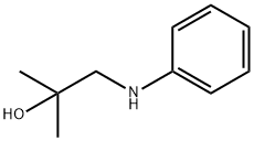 2-甲基-1-(苯基氨基)丙烷-2-醇 结构式