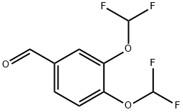 3,4-双(二氟甲氧基)苯甲醛 结构式