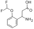 3-AMINO-3-(2-DIFLUOROMETHOXYPHENYL)-PROPIONIC ACID 结构式