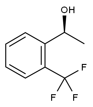 (S)-1-[2-(三氟甲基)苯基]乙醇 结构式