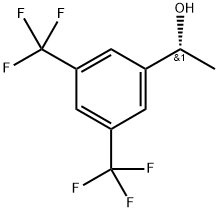 (R)-1-[3,5-二(三氟甲基)苯基]乙醇 结构式