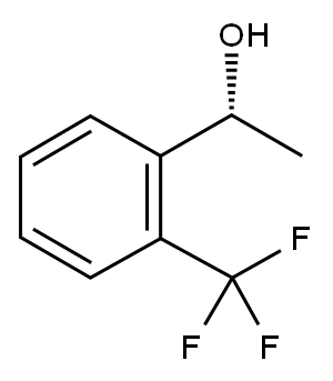 (R) -1-(2-三氟甲基苯基)乙醇 结构式