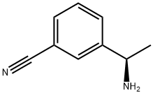 (R)-3-(1-氨基乙基)苯甲腈 结构式