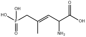 (E)-(±)-2-AMINO-4-METHYL-5-PHOSPHONO-3-PENTENOIC ACID 结构式