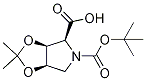 (3AS,4S,6aR)-5-(tert-Butoxycarbonyl)-2,2-dimethyltetrahydro-3aH-[1,3]dioxolo[4,5-c]pyrrole-4-carb 结构式
