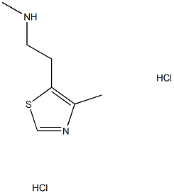 N-methyl-2-(4-methylthiazol-5-yl)ethanamine dihydrochloride 结构式