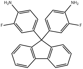 9,9-二(4-氨基-3-氟苯基)芴 结构式