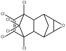 3,4,5,6,9,9-Hexachloro-1a,2,2a,3,6,6a,7,7a-octahydro-2,7:3,6-dimethanonaphtho[2,3-b]oxirene 结构式