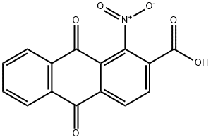1-硝基蒽醌-2-羧酸 结构式