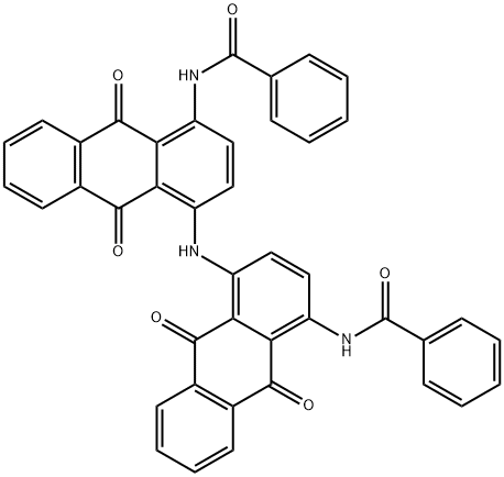 4,4'-dibenzamido-1,1'-iminodianthraquinone 结构式
