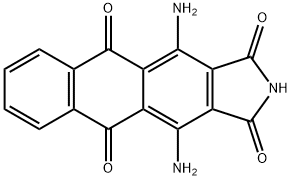 4,11-二氨基-1H-萘并[2,3-F]异吲哚-1,3,5,10(2H)-四酮 结构式
