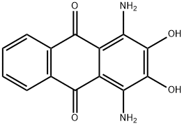 1,4-Diamino-2,3-dihydroxyanthraquinone 结构式