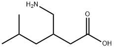3-(氨甲基)-5-甲基己酸 结构式