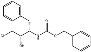 (2S,3S)-3-(苄氧基羰基氨基)-1-氯-2-羟基-4-苯基丁烷 结构式