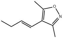 Isoxazole, 4-(1-butenyl)-3,5-dimethyl-, (E)- (9CI) 结构式