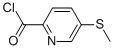 2-Pyridinecarbonyl chloride, 5-(methylthio)- (9CI) 结构式