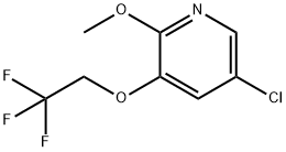 5-氯-2-甲氧基-3-(2,2,2-三氟乙氧基)吡啶 结构式