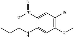 4-溴-5-甲氧基-2-硝基-N-丙基苯胺 结构式