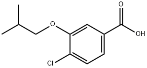 4-Chloro-3-(2-methylpropoxy)benzoic acid 结构式