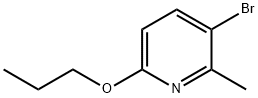 3-溴-2-甲基-6-丙氧基吡啶 结构式