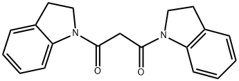 1,3-双(2,3-二氢-1H-吲哚-1-基)丙烷-1,3-二酮 结构式