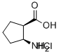 (1R,2S)-(-)-2-氨基-1-环戊烷羧酸盐酸盐 结构式