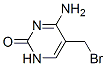 2(1H)-Pyrimidinone, 4-amino-5-(bromomethyl)- (9CI) 结构式