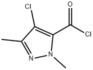 1H-Pyrazole-5-carbonyl chloride, 4-chloro-1,3-dimethyl- (9CI) 结构式