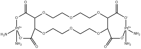 18-crown-6-tetracarboxybisdiammineplatinum(II) 结构式