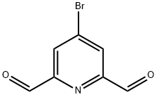 4-溴吡啶-2,6-二甲醛 结构式