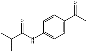 N-(4-乙酰苯基)异丁酰胺 结构式
