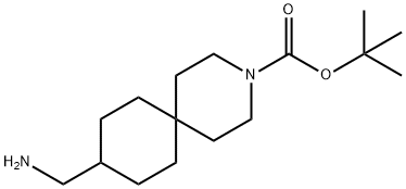 tert-Butyl 9-(aminomethyl)-3-azaspiro-[5.5]undecane-3-carboxylate 结构式