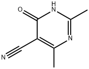 5-Pyrimidinecarbonitrile, 1,4-dihydro-2,6-dimethyl-4-oxo- (9CI) 结构式