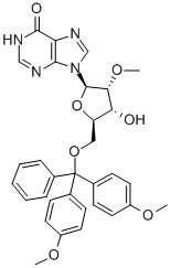 5'-O-[二(4-甲氧基苯基)苯基甲基]-2'-O-甲基肌苷 结构式