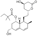 6'-HYDROXYMETHYL SIMVASTATIN 结构式