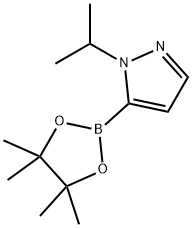 1-异丙基吡唑-5-硼酸频哪醇酯 结构式