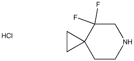 4,4-二氟-6-氮杂螺[2.5]辛烷盐酸盐 结构式