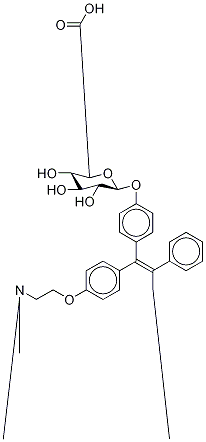 4-hydroxytamoxifen beta-glucuronide 结构式