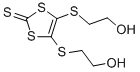 4,5-Bis-(2-hydroxy-ethylsulfanyl)-[1,3]dithiole-2-thione 结构式