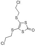 4,5-Bis-(2-chloro-ethylsulfanyl)-[1,3]dithiol-2-one 结构式